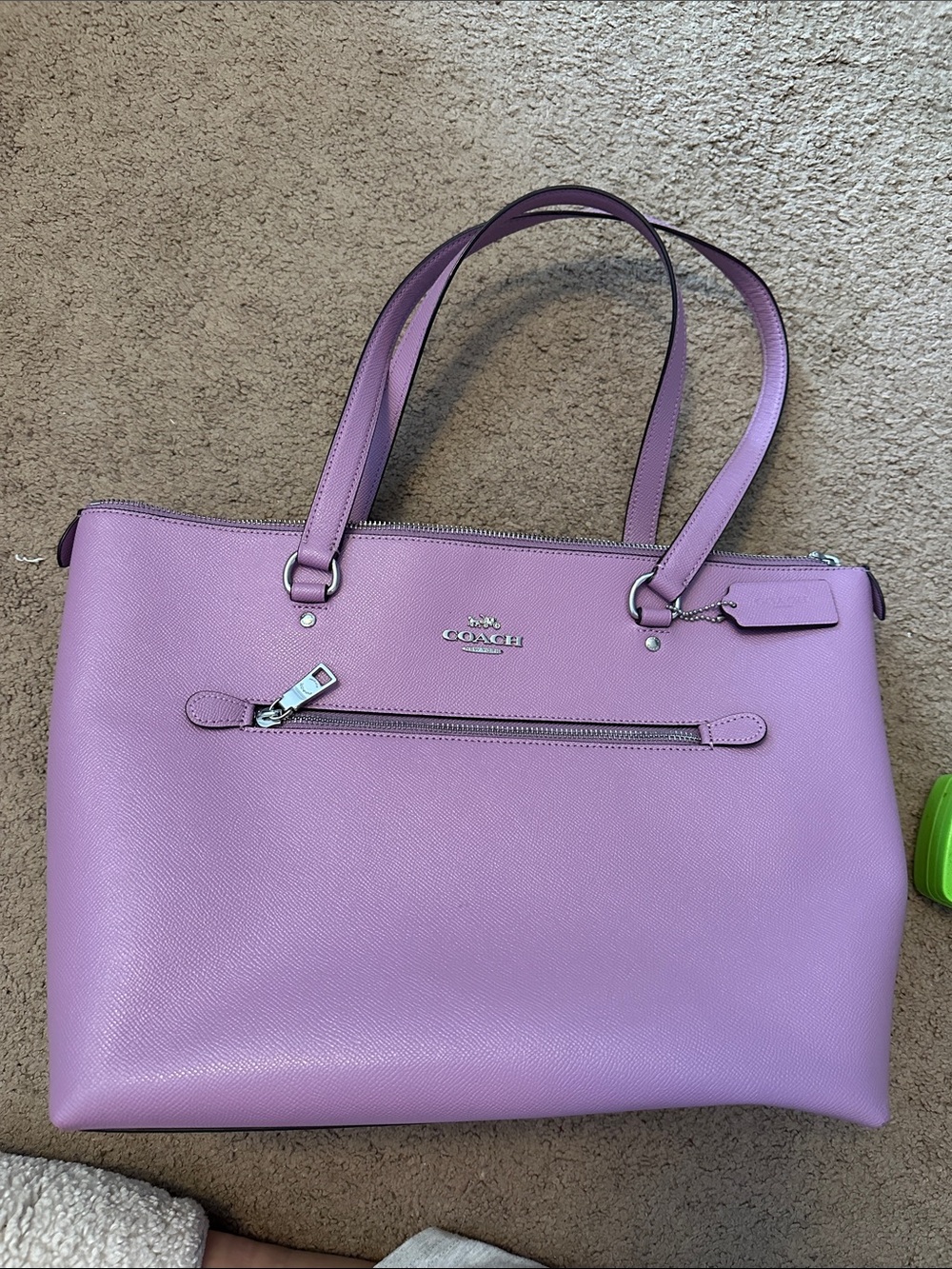 Coach Lilac Leather Tote Bag